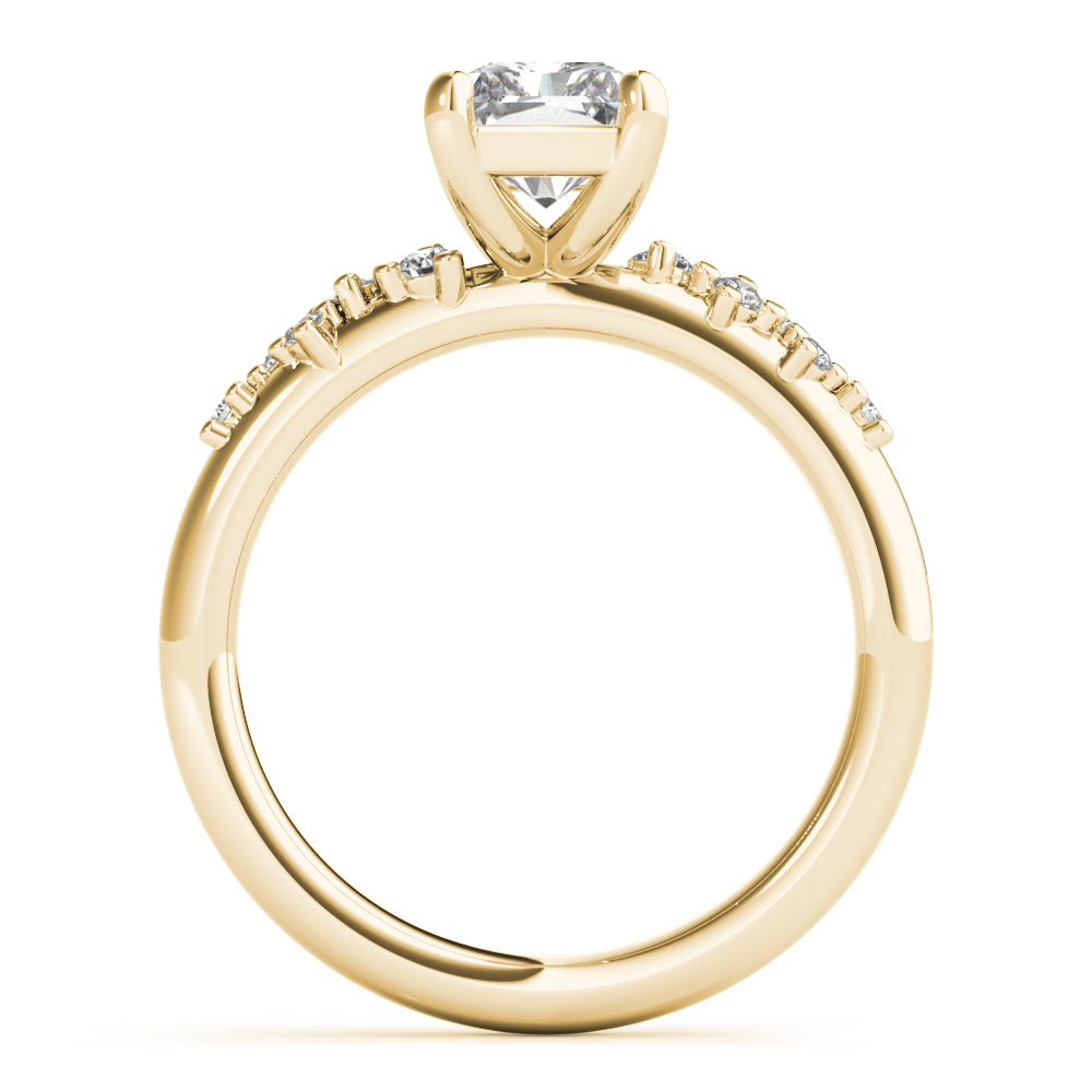 Ivy Radiant Diamond Engagement Ring Setting