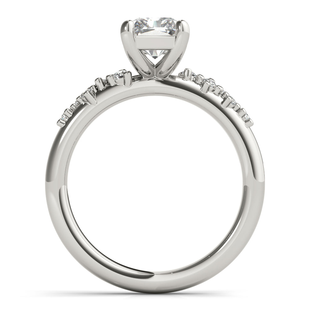 Ivy Radiant Diamond Engagement Ring Setting