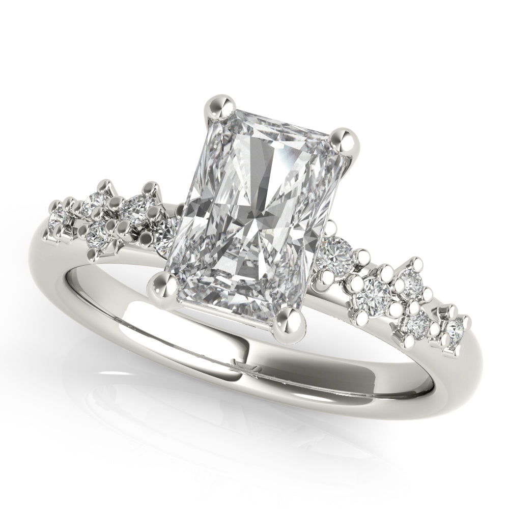 Ivy Radiant Diamond Engagement Ring Setting