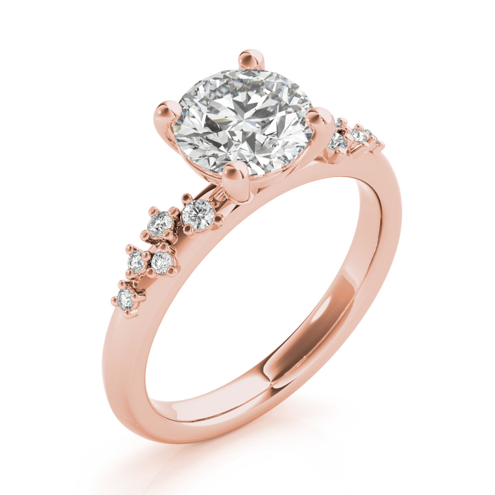 Ivy Round Diamond Engagement Ring Setting