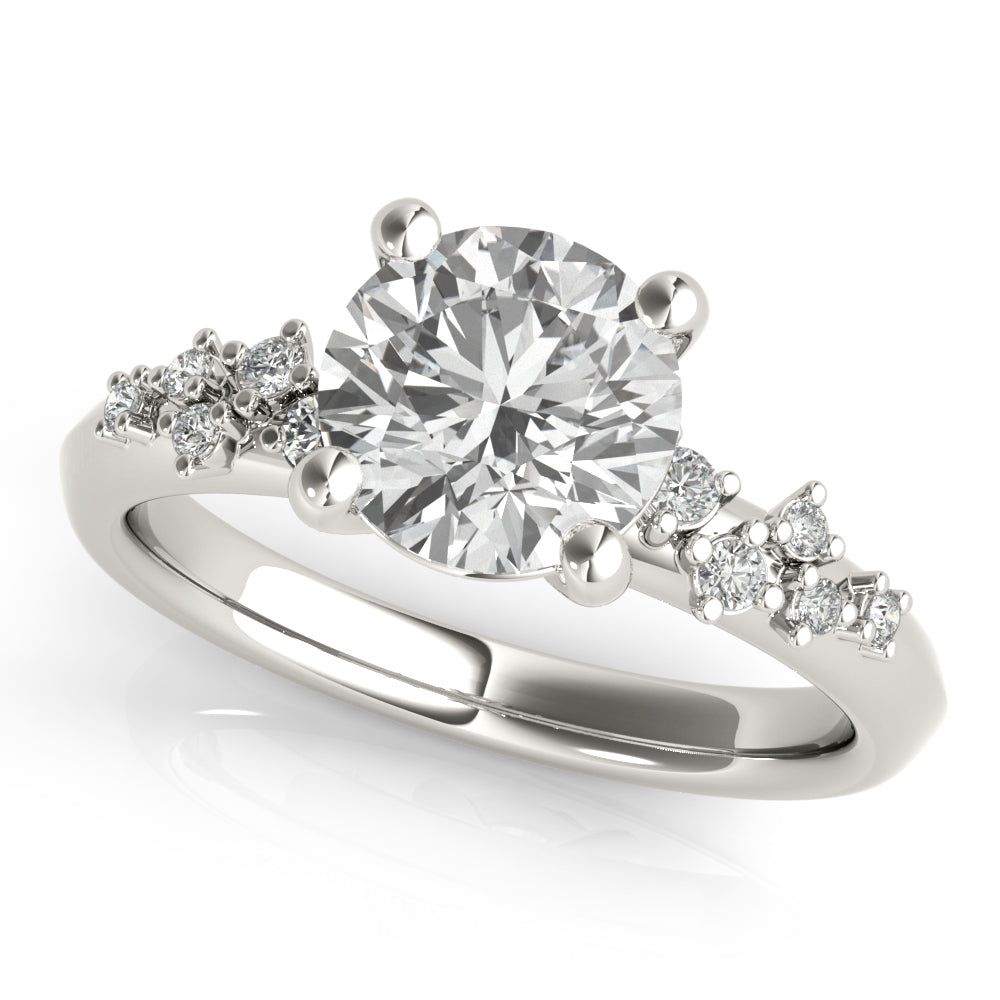 Ivy Round Diamond Engagement Ring Setting