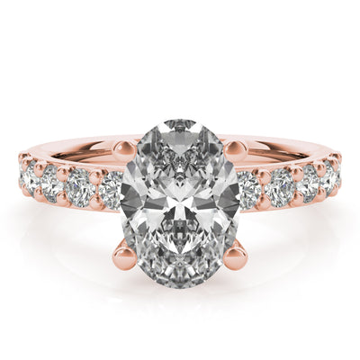Allegra Grande Oval Diamond Engagement Ring Setting