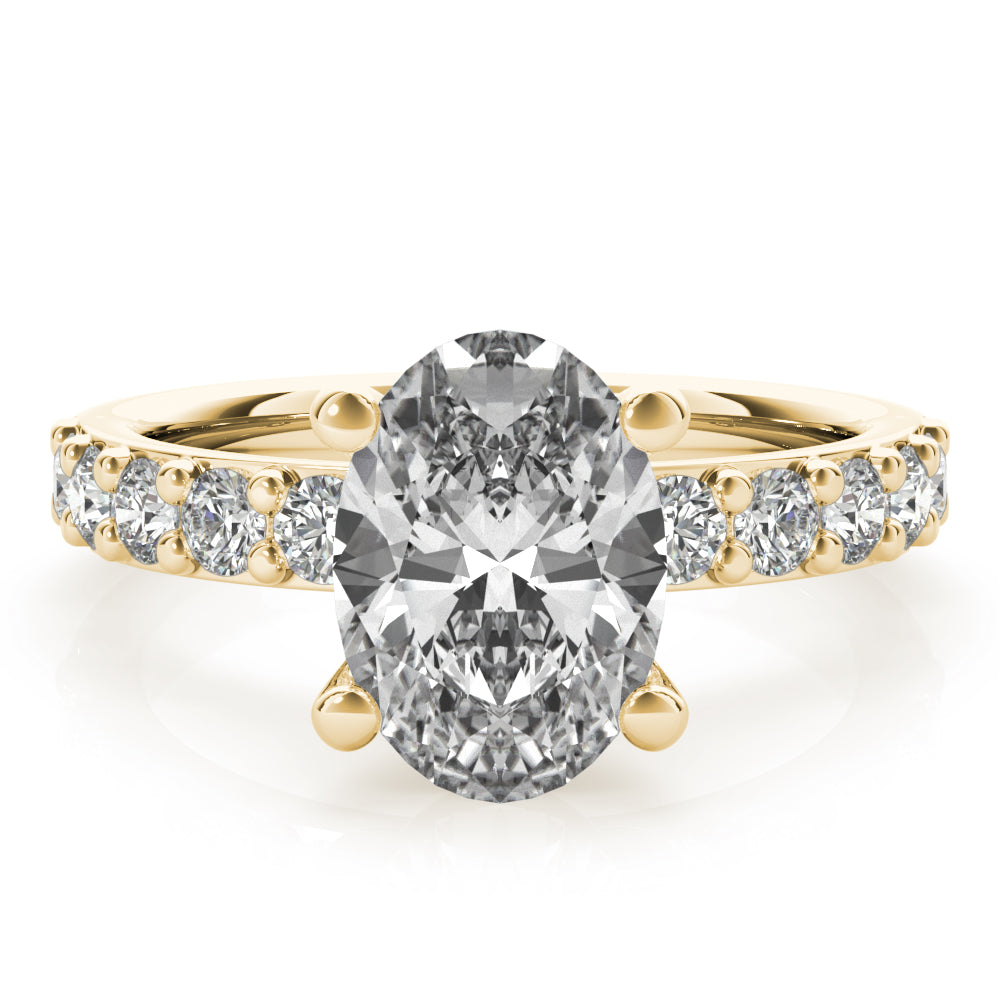 Allegra Grande Oval Diamond Engagement Ring Setting