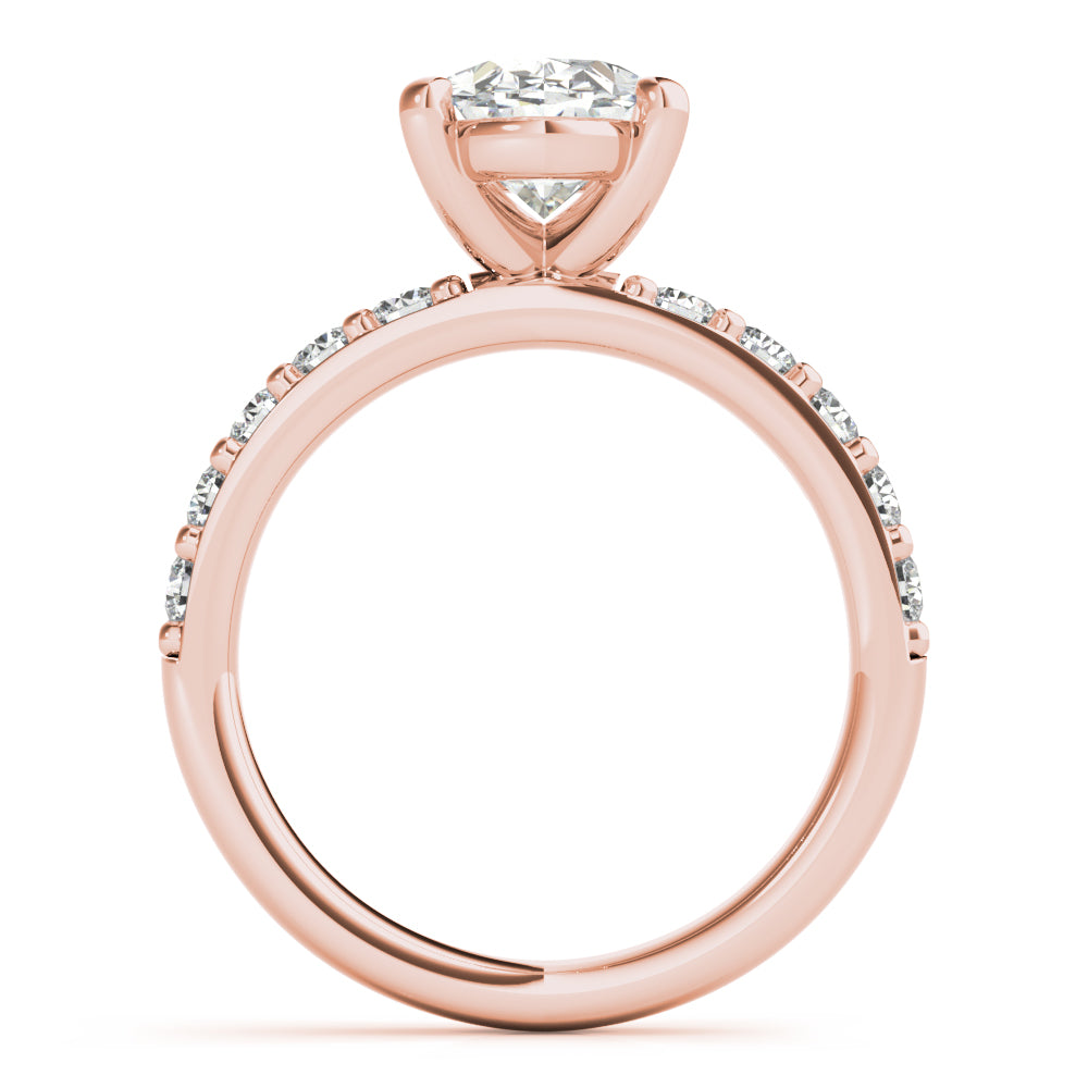 Allegra Grande Oval Diamond Engagement Ring Setting