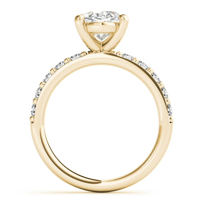 Allegra Grande Oval Diamond Engagement Ring Setting