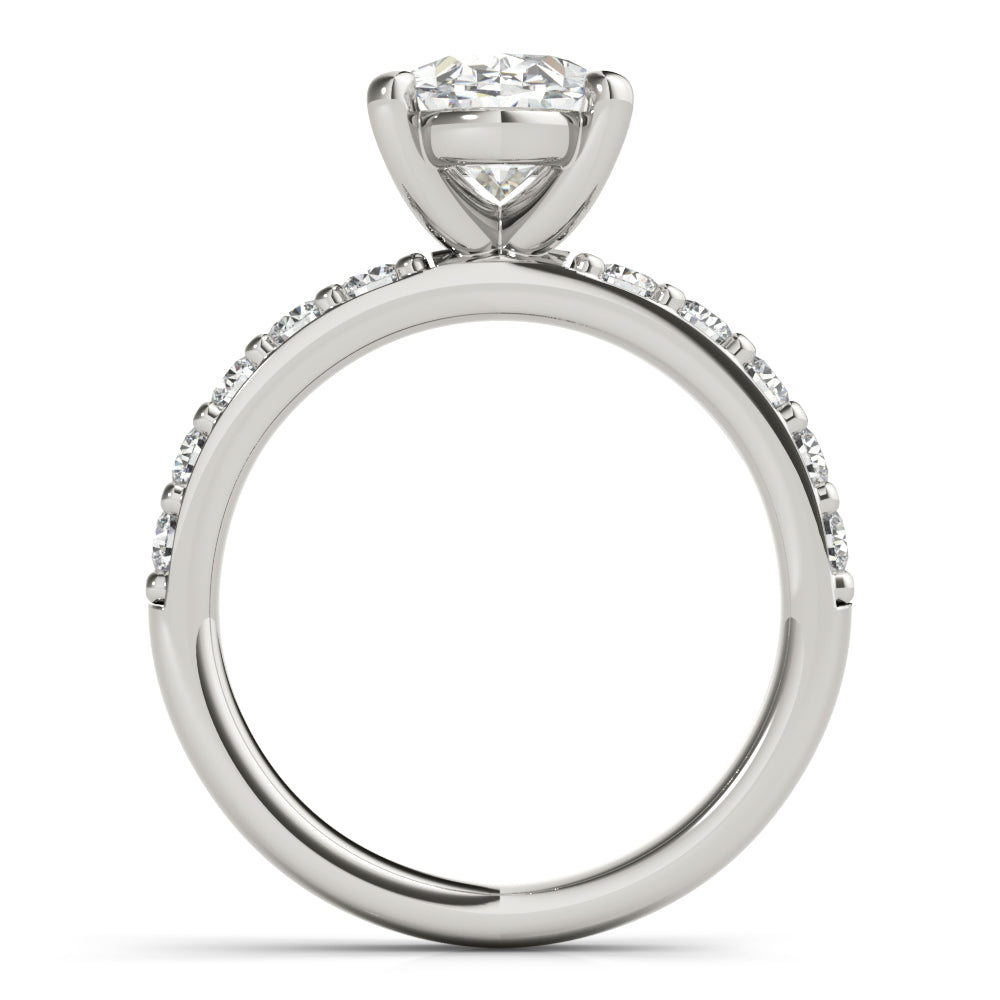 Allegra Grande Oval Diamond Engagement Ring Setting