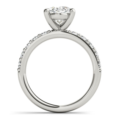 Allegra Grande Oval Diamond Engagement Ring Setting