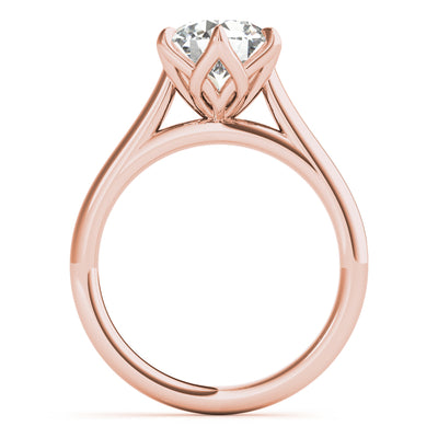 Peony Round 6 Prong Solitaire Engagement Ring Setting