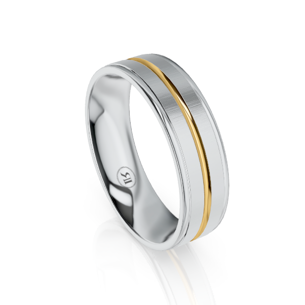 The Orion Platinum & Gold Wedding Ring