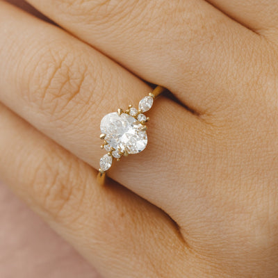 Yellow Gold Oval Engagement Rings Perth
