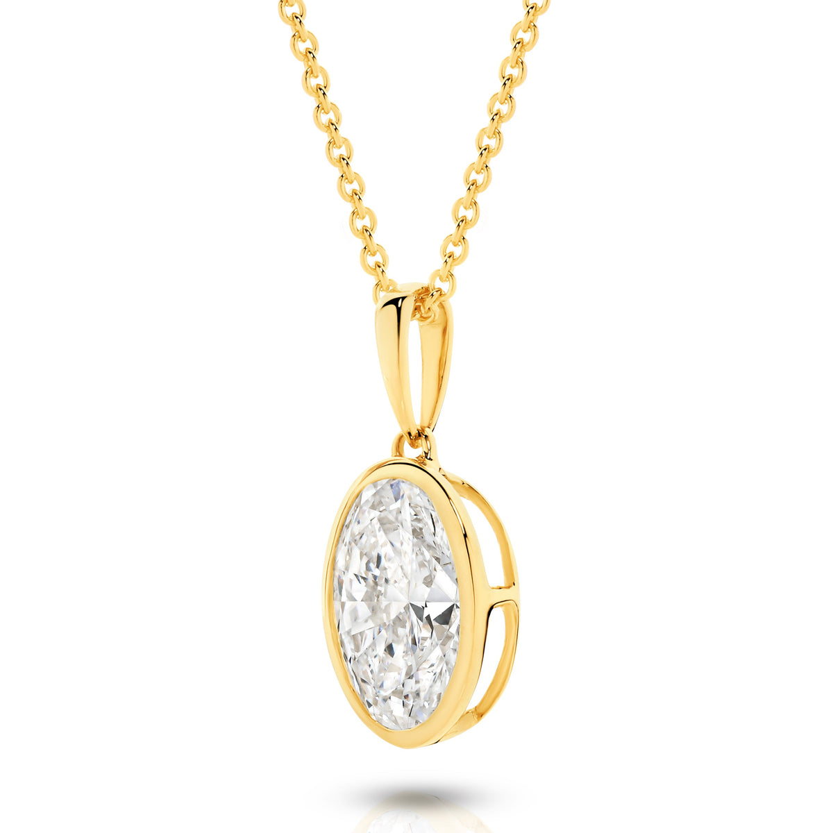 The Oval Bezel Pendant
