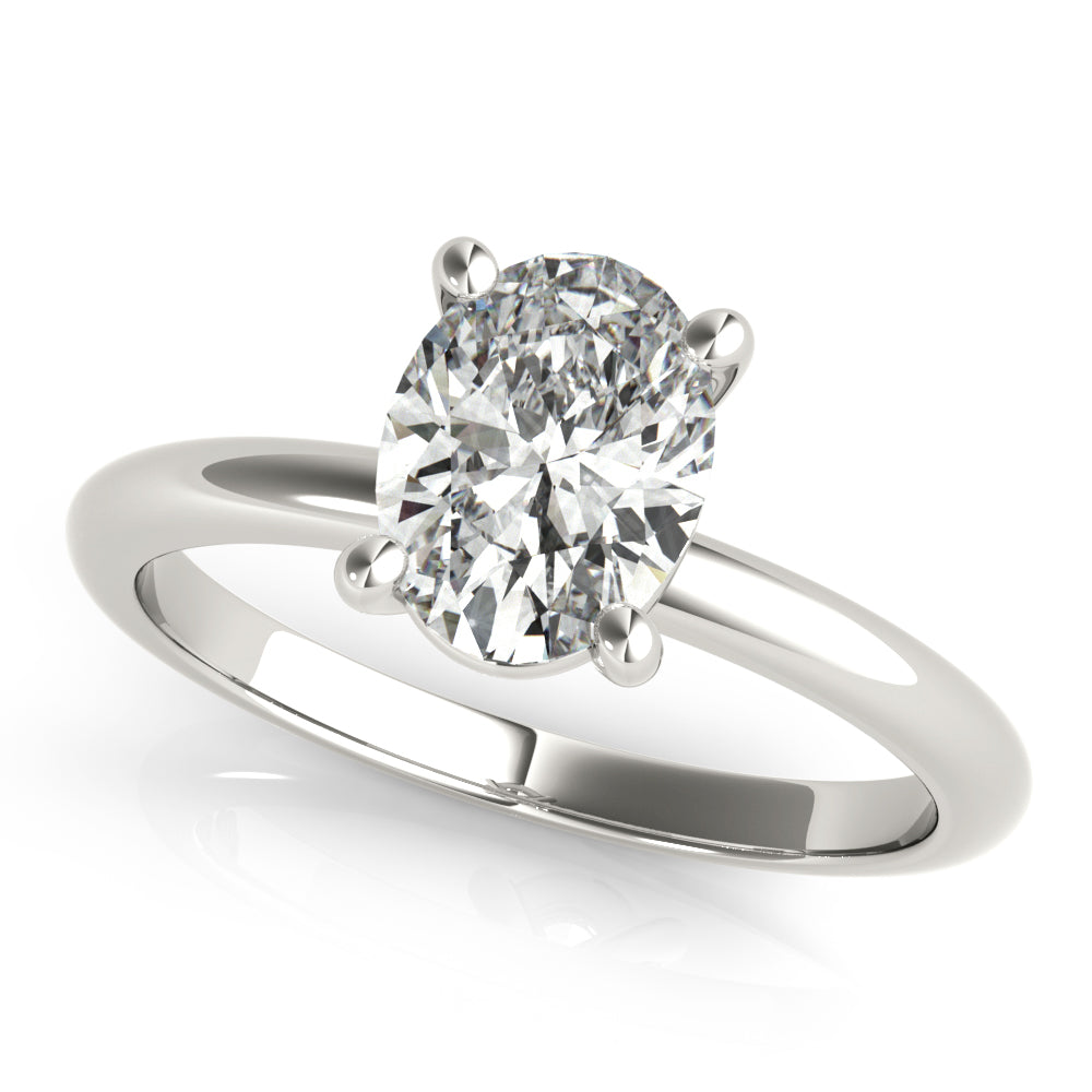 Lara White Gold Oval 1.28 ct Lab Grown Diamond Ring