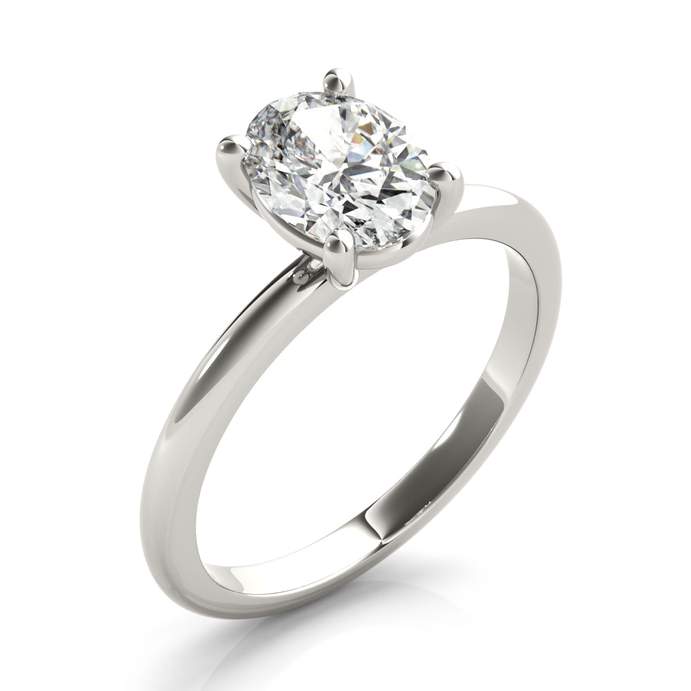 Lara White Gold Oval 1.28 ct Lab Grown Diamond Ring