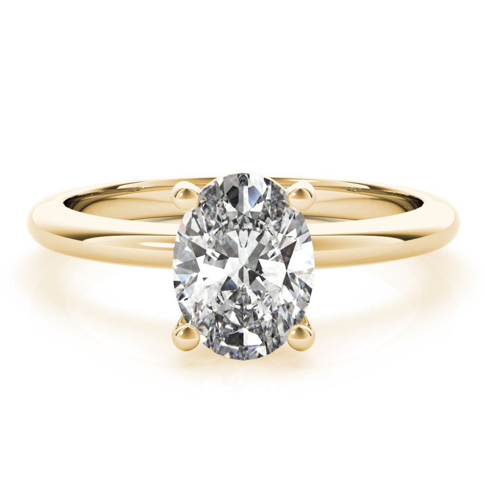 Lara Oval Diamond Engagement Ring Setting