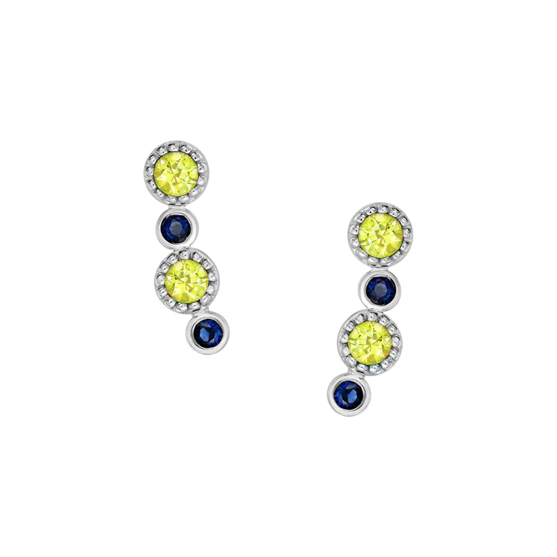 Gwen Sapphire Earrings (Yellow)