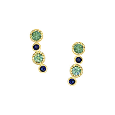 Gwen Sapphire Earrings (Green)