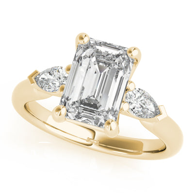 Vintage Emerald Cut Diamond Engagement Rings