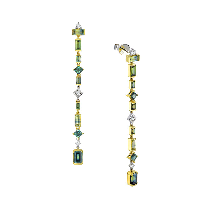 Wild Flower Sapphire Earrings