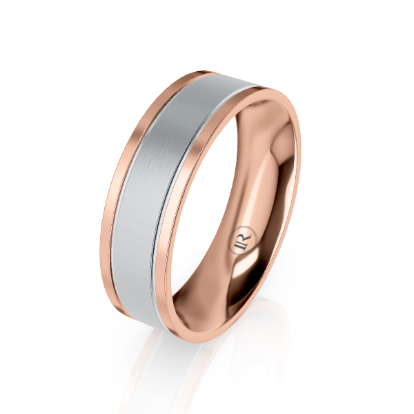 The Winchester Platinum & Gold Wedding Ring