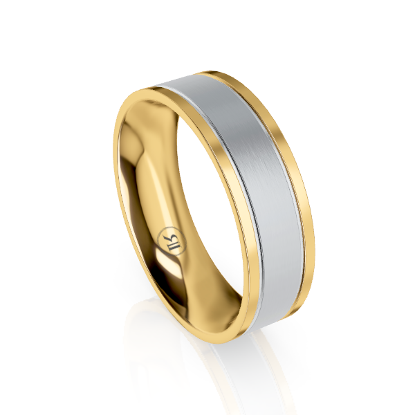 The Winchester Platinum & Gold Wedding Ring