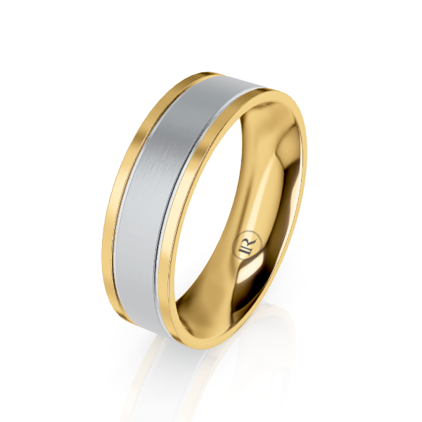 The Winchester Platinum & Gold Wedding Ring