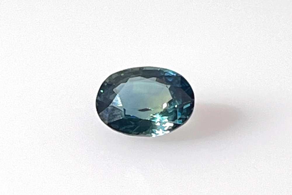 SAPPHIRE TEAL OVAL 1.62ct