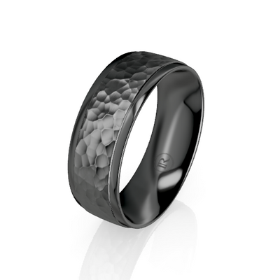 The Carlisle Black Zirconium Wedding Ring