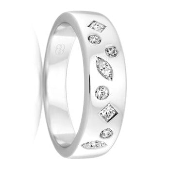 Women's Mixed Diamond Wedding Ring