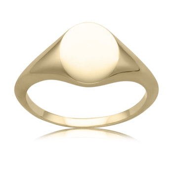 Small Circular Gold Signet Ring