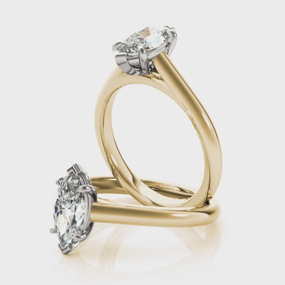 Hannah Marquise Solitaire Engagement Ring Setting