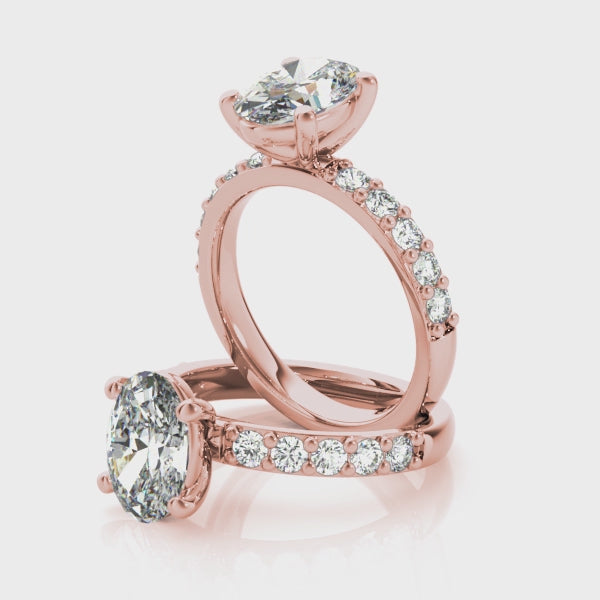 Allegra Grande Oval Diamond Engagement Ring Setting