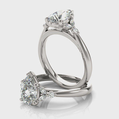 Blair Pear Diamond Engagement Ring Setting