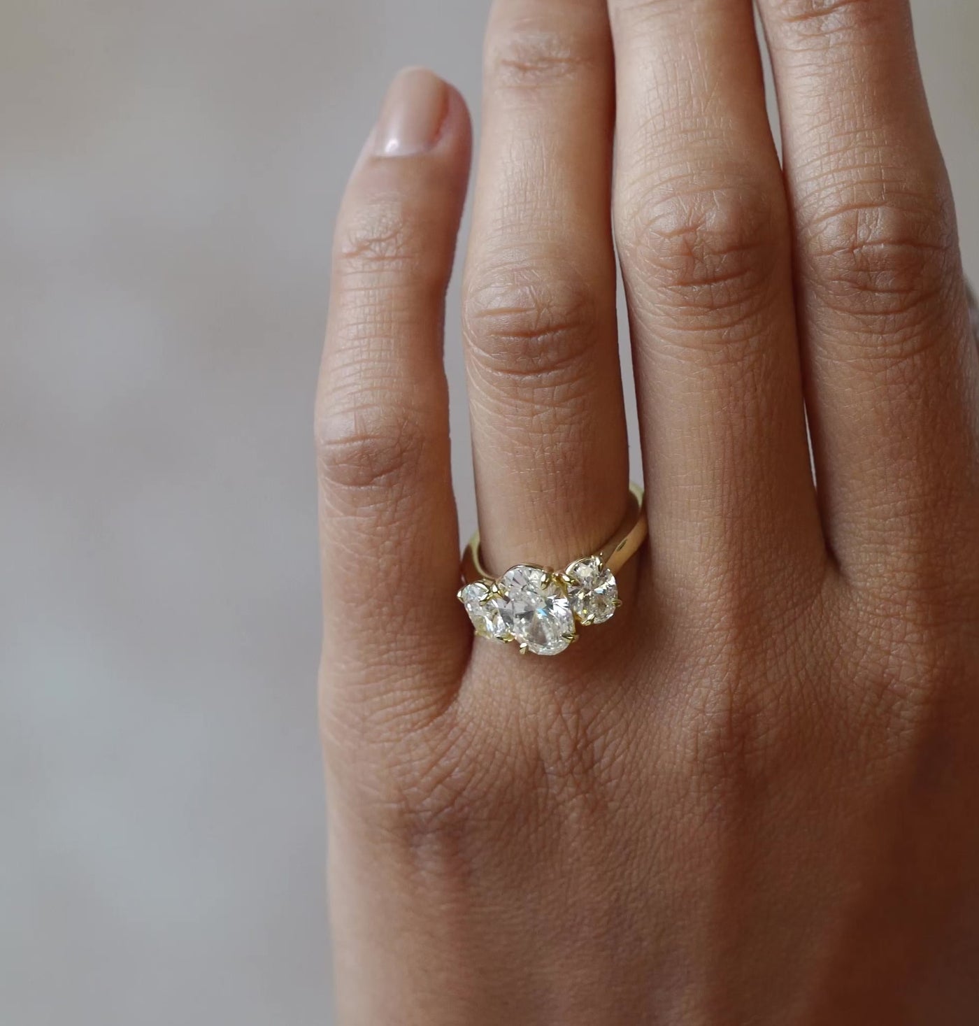 Sophie Oval Trilogy Diamond Engagement Ring Setting – KAVALRI