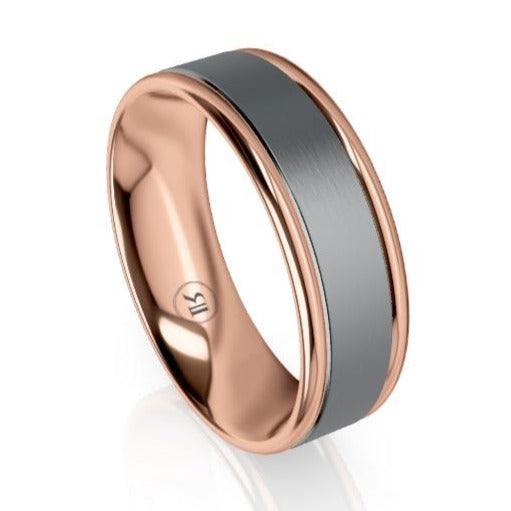 The Winston Tantalum & Gold Wedding Ring