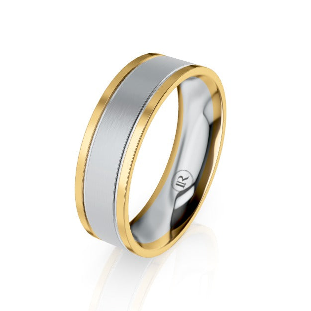 The Winchester Platinum & Gold Wedding Ring