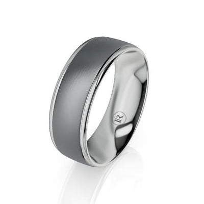 The Ashton Tantalum and Platinum Wedding Ring