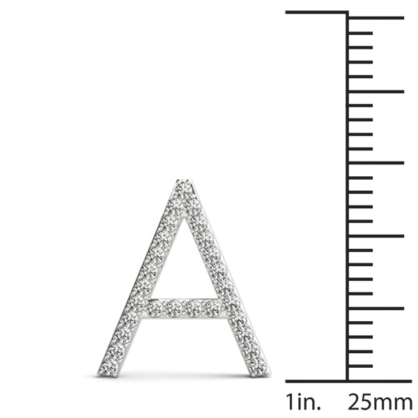 Petite Pendant Lab Diamond Initials A-F (0.16ct -0.25ct TDW)
