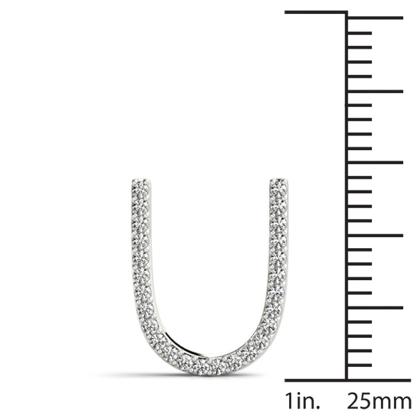 Petite Pendant Lab Diamond Initials U - Z (0.10ct -0.20ct TDW)