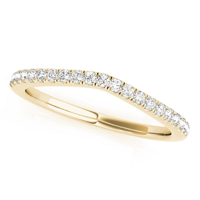 Tiana Women's Diamond Curved Wedding Ring