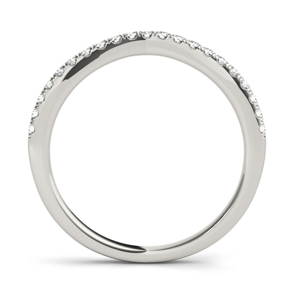 Tiana Women's Diamond Curved Wedding Ring