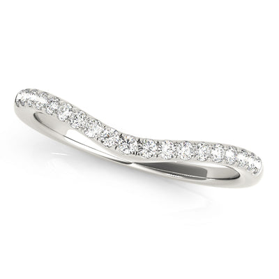 Kyra Women's Diamond Curved Wedding Ring