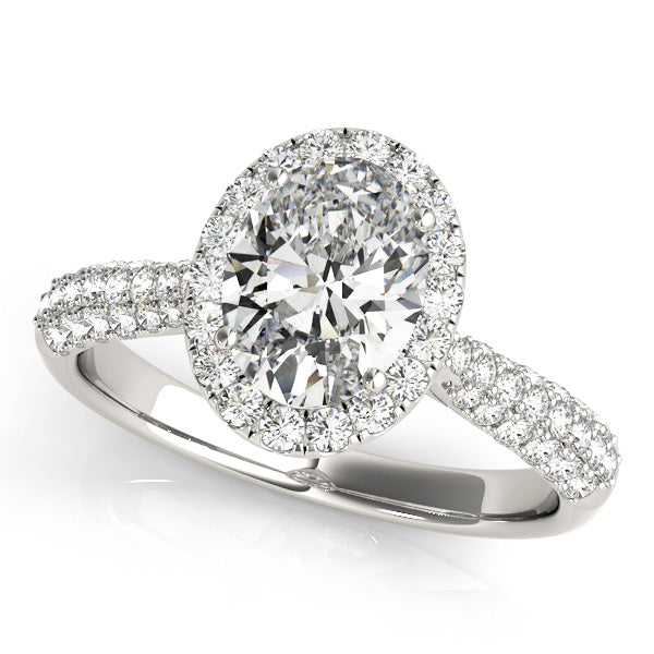 Avelina Oval Diamond Engagement Ring Setting