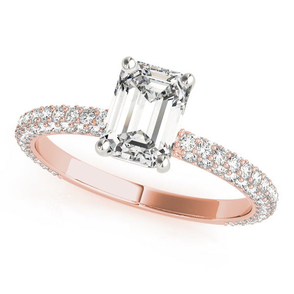 Juliet Emerald Diamond Engagement Ring Setting
