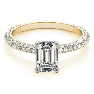 Juliet Emerald Diamond Engagement Ring Setting