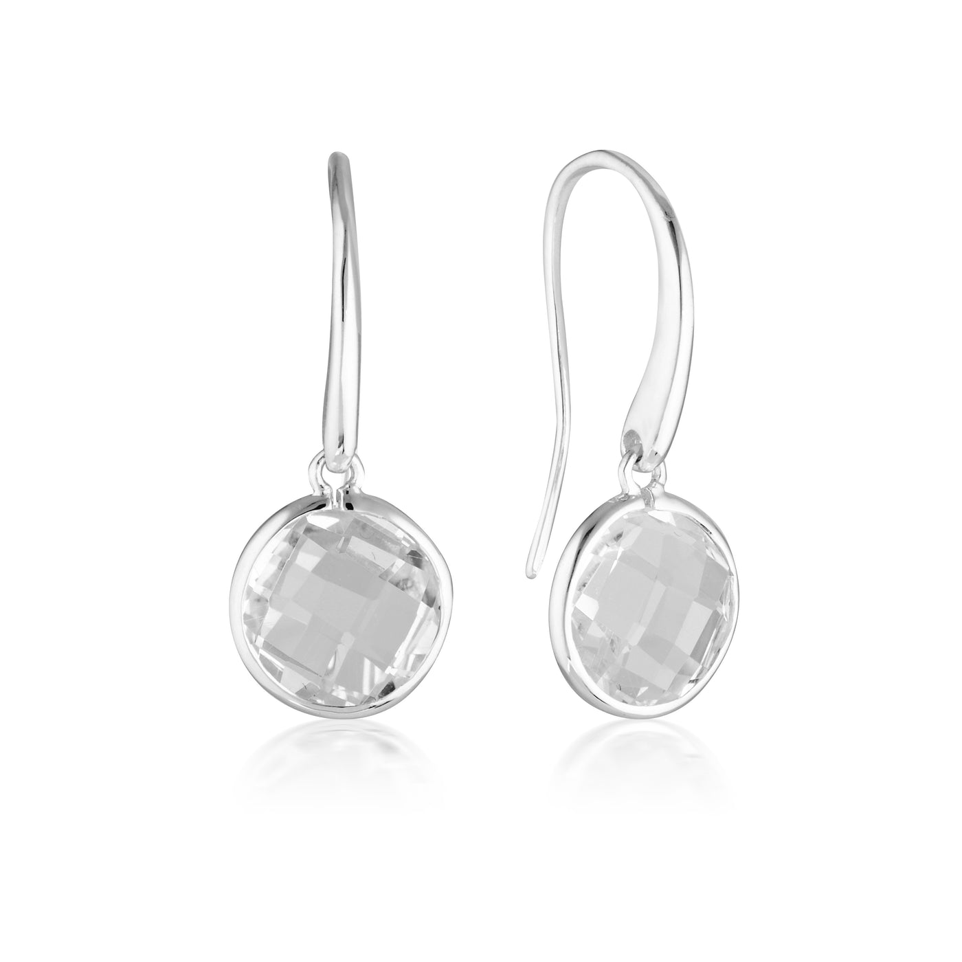 Georgini - Lucent Sterling Silver Cubic Zirconia Drop Earrings Large