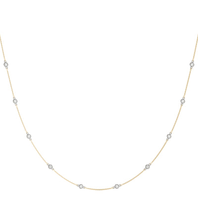 14ct Gold Lab Grown Diamond Necklace (1 1/2 ct. TDW)