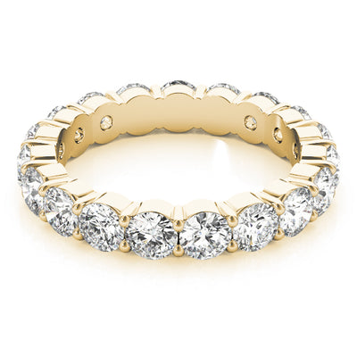 Charlene Women's Diamond Double Prong Eternity Wedding Ring