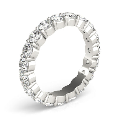 Charlene Women's Diamond Double Prong Eternity Wedding Ring