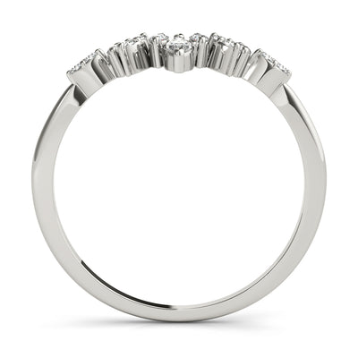 Maeve Women's Diamond Chevron Wedding Ring