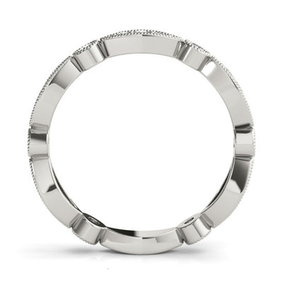 Alessia Women's Diamond Milgrain Wedding Ring